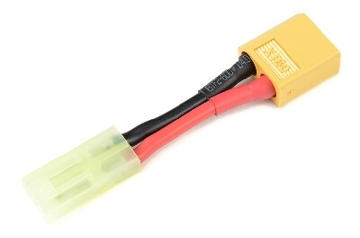 Conversie kabel XT60 Man >Tamiya Mini Vrouw met silicone kabel 16AWG afbeelding