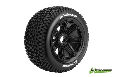 Louise B-Viper Achterbanden Set - Velgen Zwart - Hex 24mm afbeelding