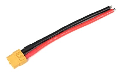 XT60 Man stekker met 12AWG silicone kabel (10cm) afbeelding
