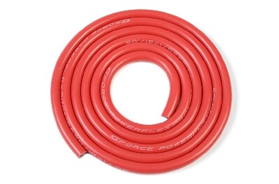 Powerflex PRO+ silicone kabel 14AWG (1m Rood) afbeelding