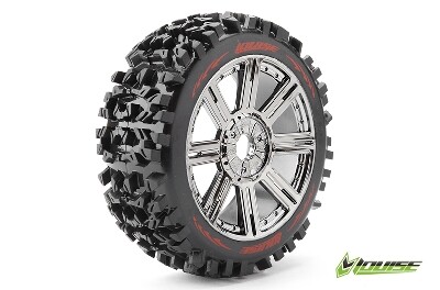 Louise B-PIONEER banden op chrome spaak velgen voor 1/8 buggy afbeelding