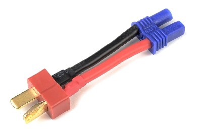 Conversie kabel Dean Man > EC2 Vrouw met silicone kabel 14AWG afbeelding