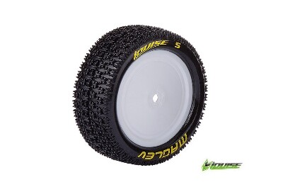 Louise E-MAGLEV Banden Set - Super Soft - Velgen Wit - Hex 12mm - 4WD Voor afbeelding