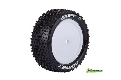 Louise E-HORNET Banden Set - Super Soft - Velgen Wit - Hex 12mm - 4WD Voor afbeelding