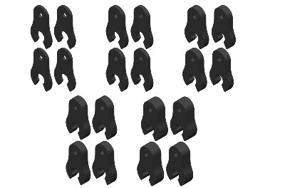 Team Corally - Caster Clips Set - 1 to 4.5mm - 1 Set