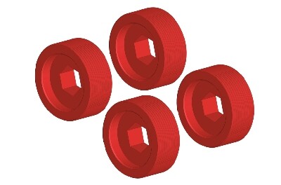 Pivot Ball Adjusting Nut - Aluminum - 4 pcs (C-00180-117) afbeelding