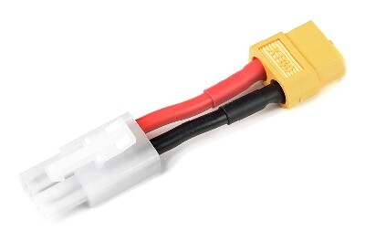 Conversie kabel Tamiya Man > XT60 Vrouw met silicone kabel 14AWG afbeelding
