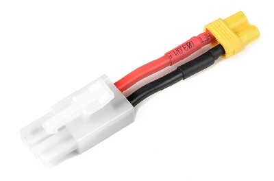Conversie kabel Tamiya Man > XT30 Vrouw met silicone kabel 14AWG afbeelding