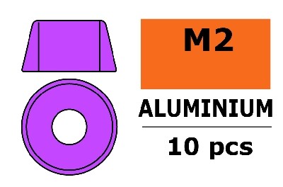 Aluminium Washer voor M2 Socket Head Screws (BD: 6mm) - Paars - 10st