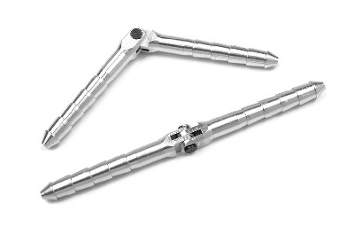 Aluminium stiftscharnier - Dia. 4.5x70mm - Demountable - 2 st afbeelding