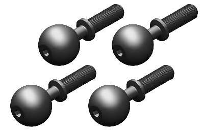 Team Corally - Pivot Ball - Steel - 4 pcs
