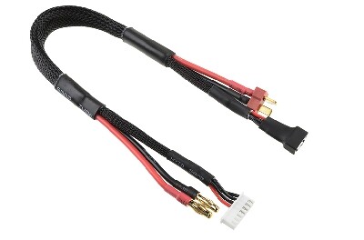 Laad/balanceer kabel - Deans 3S - Lader 6S XH connector - 3S XH connector afbeelding
