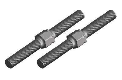 Turnbuckle - M5 - 50mm - Steel - 2 pcs (C-00180-130) afbeelding