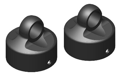 Shock Cap - Aluminum - Hard Anodised - 2 pcs (C-00180-133) afbeelding