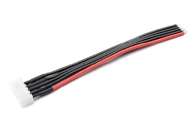 Balanceerstekker 4S XH - vrouwelijk - met 22awg silicone kabel - 10cm afbeelding