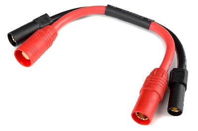Verlengkabel XT150 Anti-Spark, silicone kabel 10AWG, 12cm - TopRC