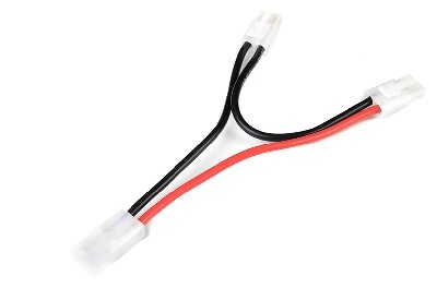 Y-kabel Serial Tamiya, silicone kabel 14AWG, 12CM afbeelding