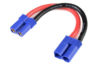 Verlengkabel EC5, silicone kabel 10AWG, 12cm afbeelding