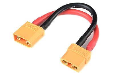 Verlengkabel XT90 Anti-Spark, silicone kabel 10AWG, 12cm - TopRC