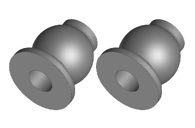 Ball - 6.8mm - Steel - 2 pcs (C-00180-170) afbeelding