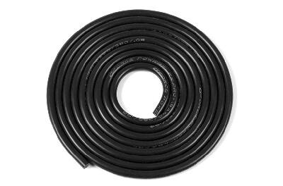 Powerflex PRO+ silicone kabel 18AWG (1m Zwart) afbeelding