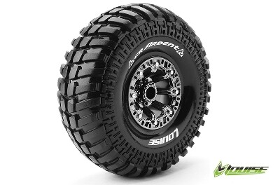Louise CR-ARDENT Banden Set - Super Soft - 2.2" Velgen Zwart/Chroom - Hex 12mm afbeelding
