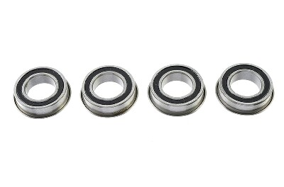 Kogellager Chrome, Rubber dichting, 8X14X4 Flanged - MF148-2RS, (4 st) afbeelding