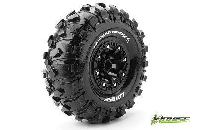 Louise CR-ROWDY Banden Set - Super Soft - 2.2" Velgen Zwart - Hex 12mm