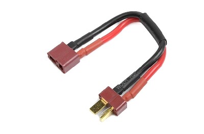 Verlengkabel Deans, silicone kabel 12AWG, 12cm