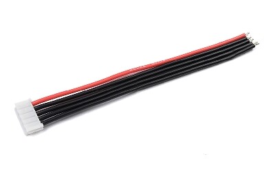 Balanceer connector - mannelijk - 4S-EH met kabel - 10cm - 22AWG Siliconenkabel afbeelding