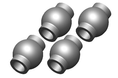 Ball 6.8mm - Steel - 4 pcs (C-00180-293) afbeelding