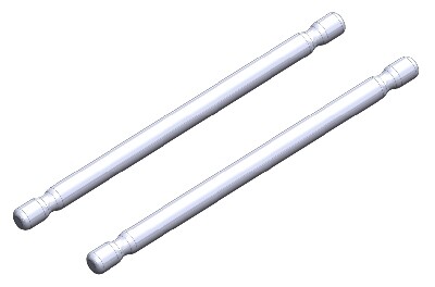 Suspension Arm Pivot Pin RTR - Lower Inner - Front/Rear - Steel - 2 pcs (C-00180-322) afbeelding