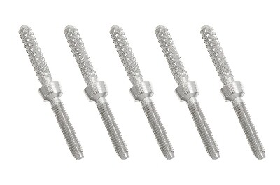 Koppeling met M2.5 draad voor Carbon buis 5x1mm - 5st afbeelding