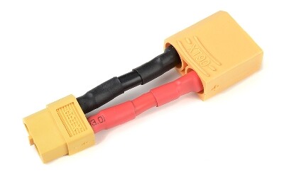 Conversie kabel XT90 Man > XT60 Vrouw met silicone kabel 12AWG