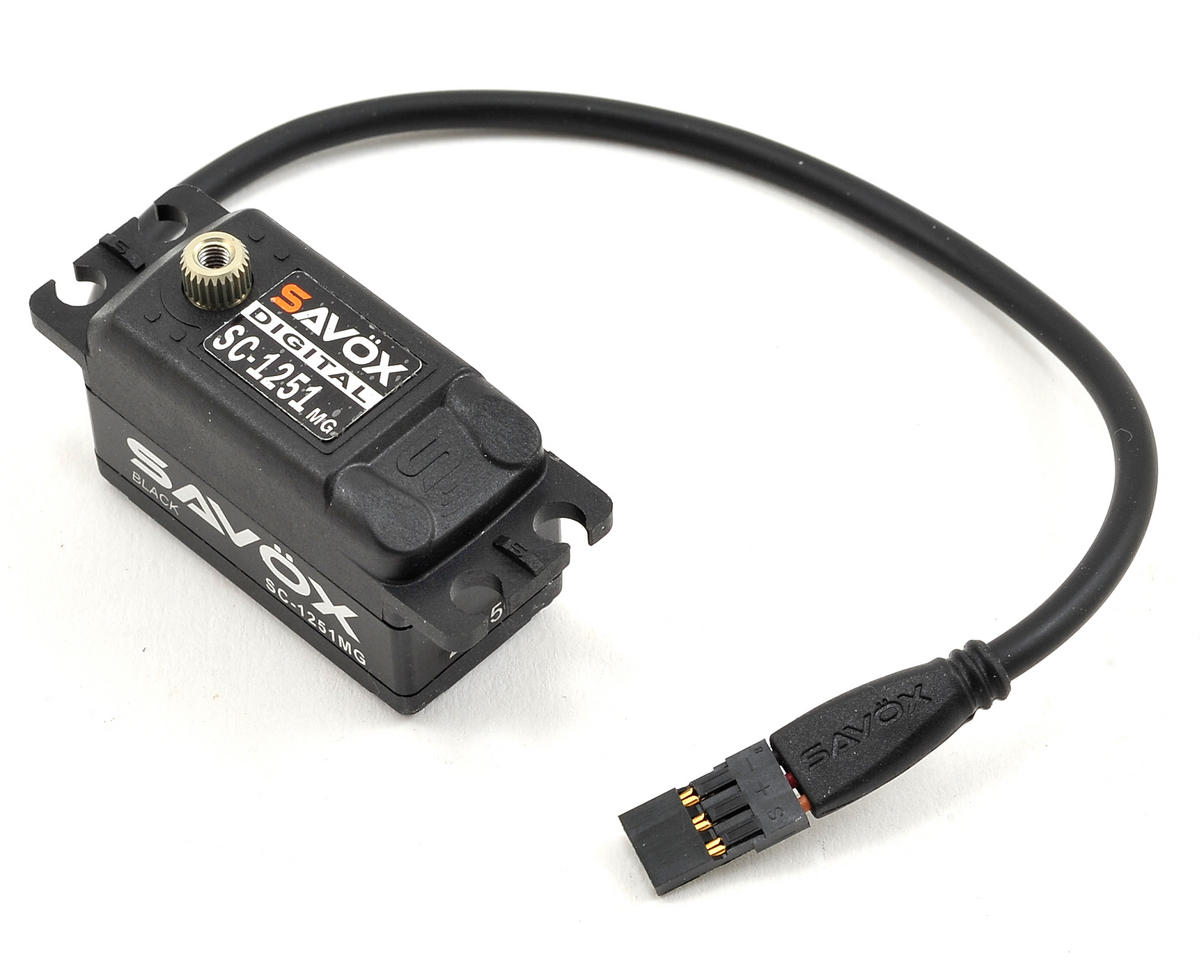 Savox SC-1251MGB Digital Low Profile Coreless Servo (Black)