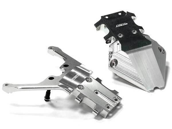 Integy Billet Machined Fr. & Rr. Bulkhead, Silver - 1/10 Slash 4X4 & Stampede 4X4 (non-LCG) afbeelding