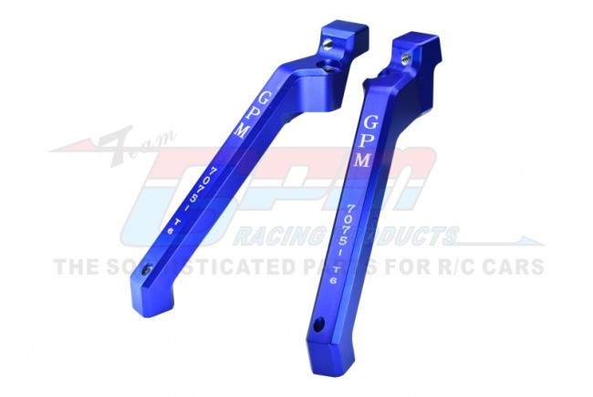 GPM - Traxxas Sledge Aluminium 7075-T6 Rear Chassis Brace, Blue afbeelding
