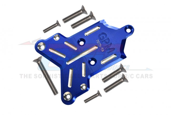 GPM - Traxxas Sledge Aluminium 7075-T6 Front Chassis Protection Plate, Blue