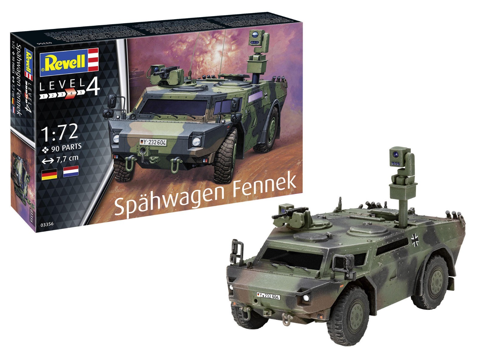 1:72 Revell 03356 Spähwagen Fennek Plastic Modelbouwpakket