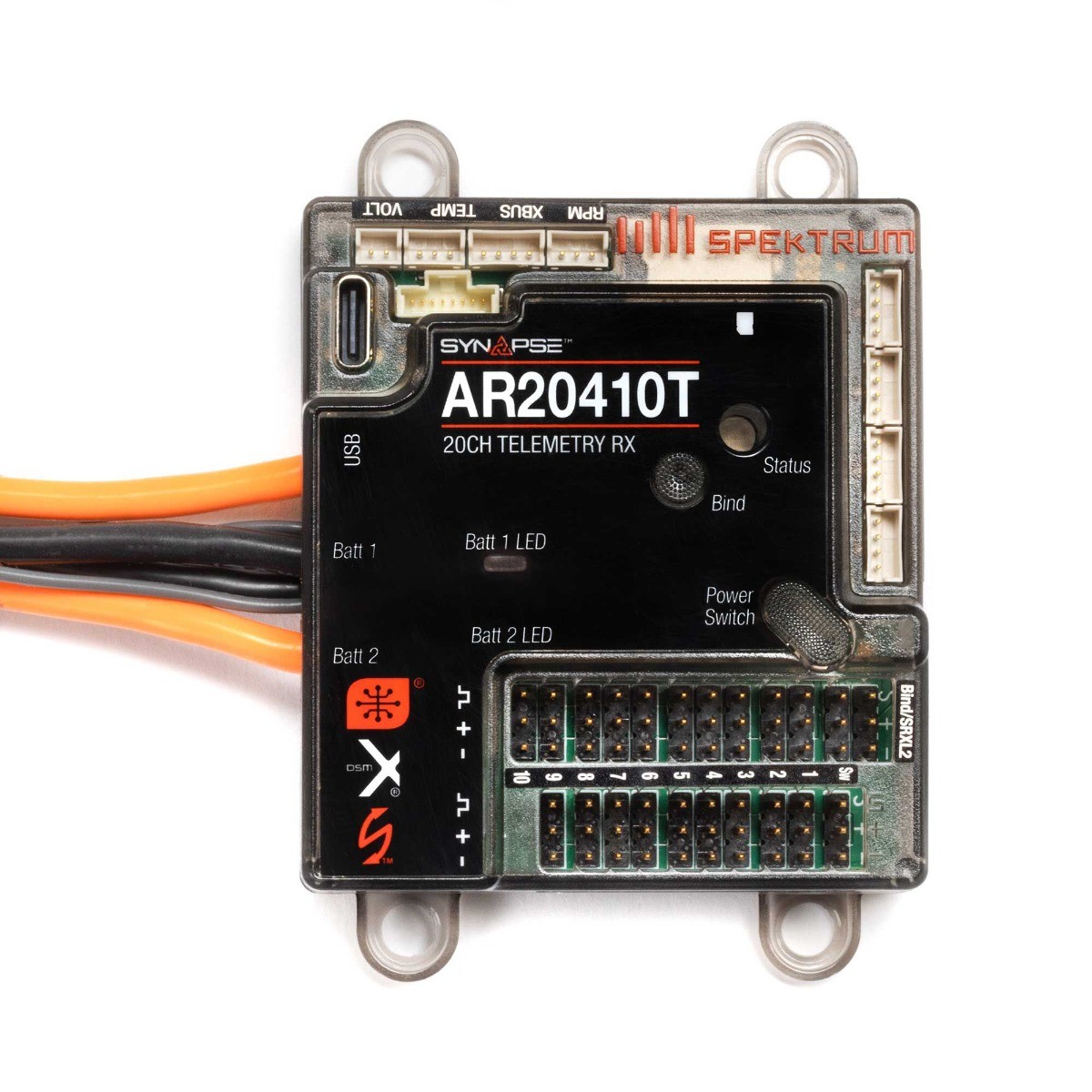 Spektrum - 20 Channel powersafe telemetry reciever (AR20410T) afbeelding