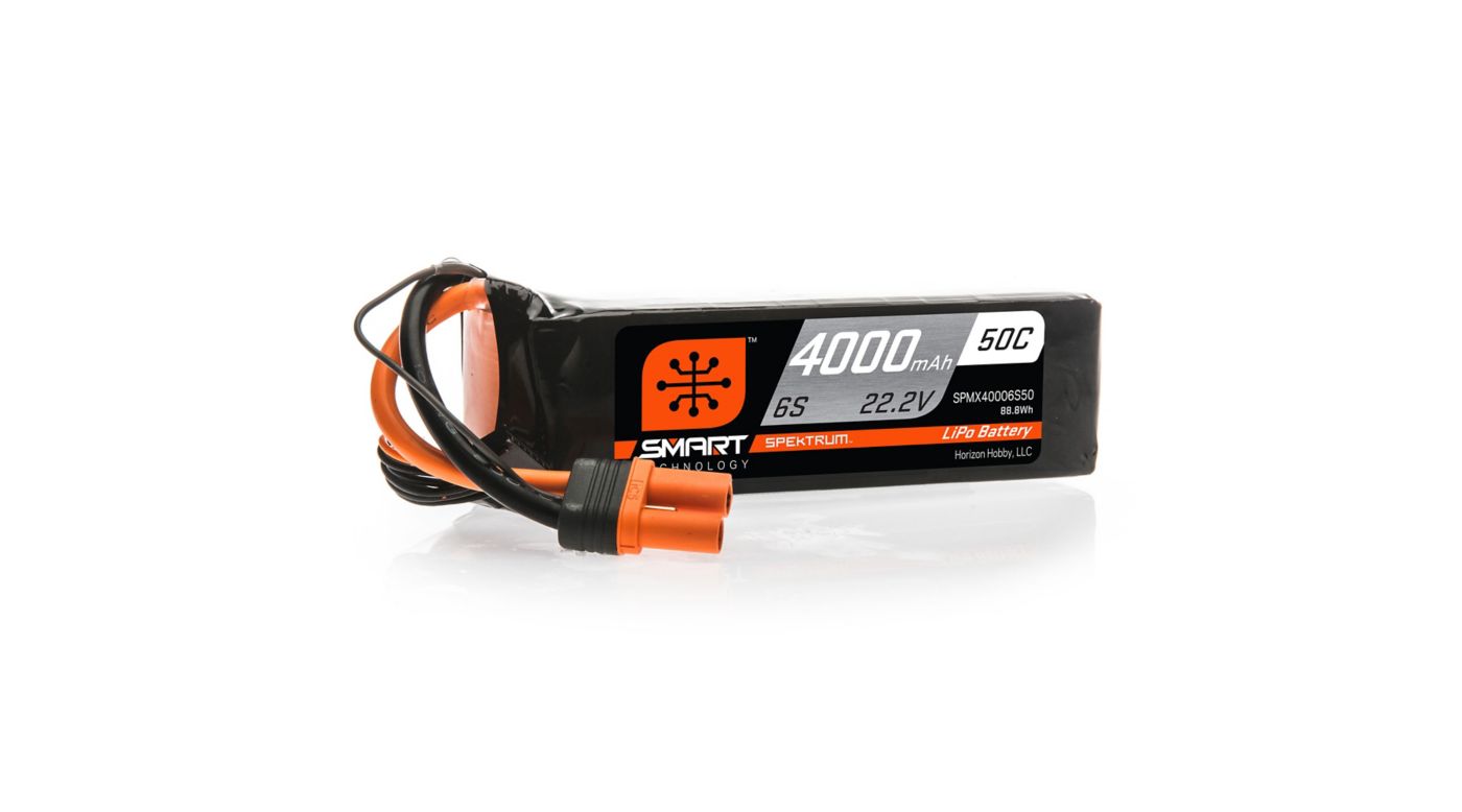 Spektrum 22.2V 4000mAh 6S 50C Smart LiPo accu met IC5 stekker