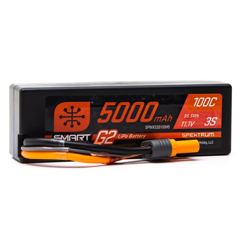 Spektrum 11.1V 5000mAh 3S 100C Smart G2 LiPo accu met IC5 stekker afbeelding