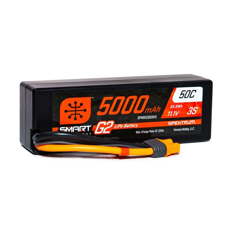 Spektrum 11.1V 5000mAh 3S 50C Smart G2 LiPo accu met IC3 stekker