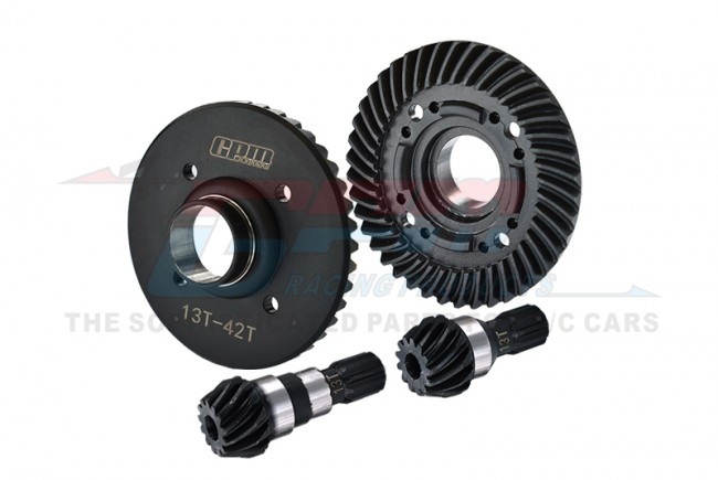 GPM - Chrome Steel Front + Rear Spiral Bevel Gears - Traxxas X-Maxx & Traxxas XRT