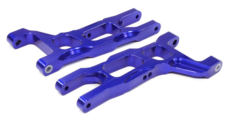 Integy Alloy Front Lower Arm, Blue - Traxxas Rustler/Stampede afbeelding