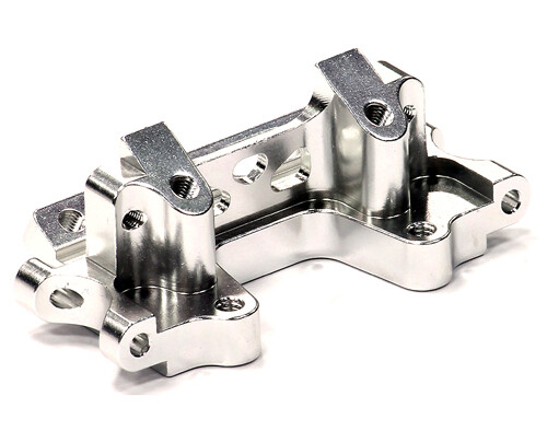 Integy Aluminium V2 Front Bulkhead, Silver - Traxxas Slash/Stampede 2WD