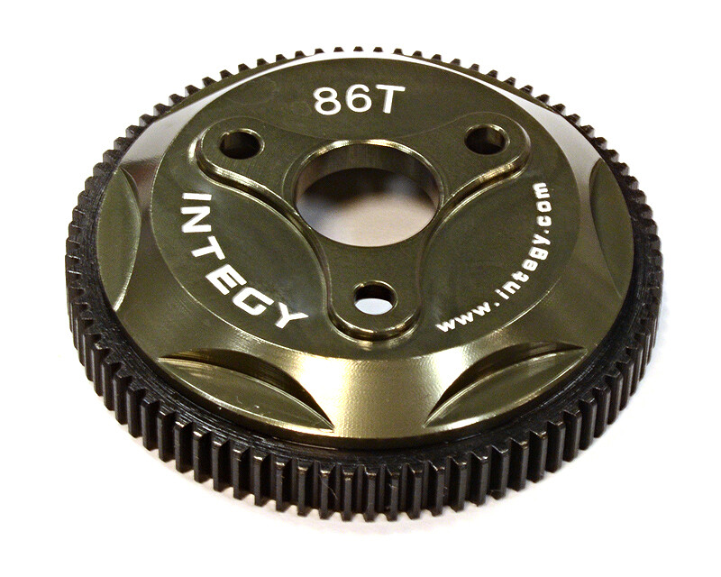 Integy 86T Metal Spur Gear, Grey - Traxxas Rustler, Stampede, Slash