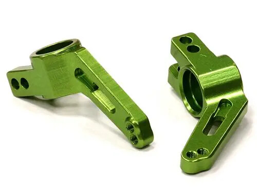 Integy Billet Machined Rear Hub Carrier, Green - Traxxas Slash 4x4 afbeelding