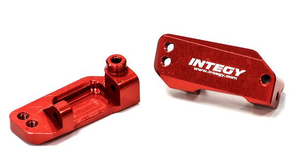 Integy Billet Machined T3 Caster Block (2) - Traxxas Rustler/Stampede/Slash - Rood