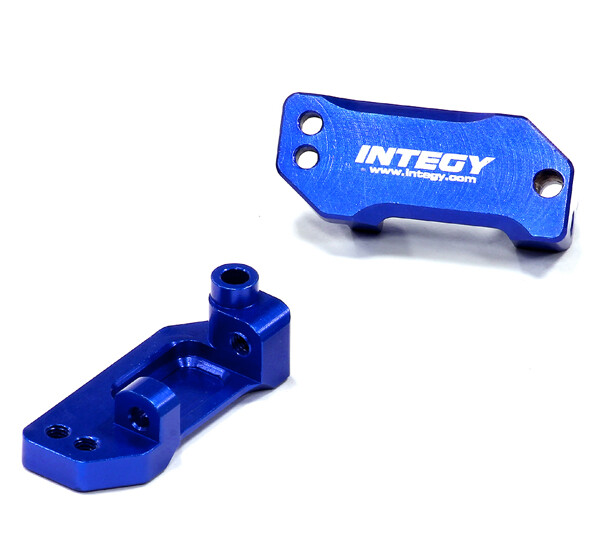 Integy Billet Machined Alloy Caster Block, Blue - Traxxas Bandit